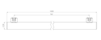 Zeichnung - LED linear lamp, opal, RL-RAL2 120 DIM 9,9W/230/827/O/S14S
