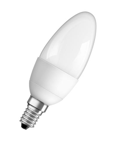 Produktbild - LED Star Flamme, dépoli, RL-C40 DIM 5,7W/230/F/827/E14