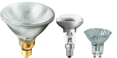 Lampes pour tension de réseau avec réflecteur