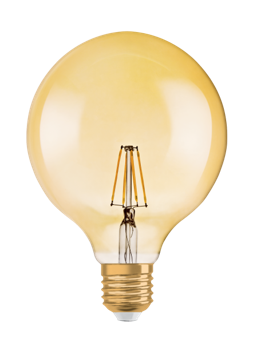 Produktbild - LED Ambiente LUX Globe, RL-G125 54 824/C/E27 FIL Gold