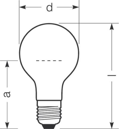 Zeichnung - Krypton traffic lights lamp, 230-240V, SVA-K LL 40W/230-240/C/E27