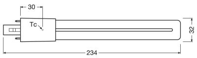Zeichnung - LED Essence S - Retrofit for Ralux S, RL-S11 830/G23 EM