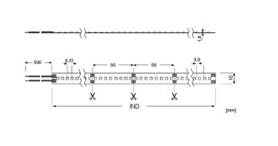 Zeichnung - LED Star Strip 1400, LED STRIP 1400 S 927/24V IND