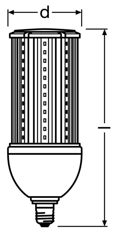 Zeichnung - LED HPM-Retrofit, RL-HRL80 36W/840/230/E27