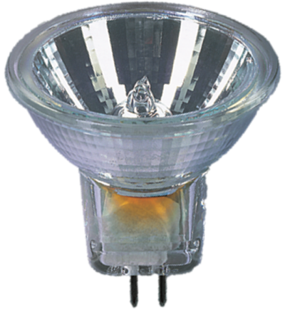 Produktbild - Low voltage halogen dichroic lamp , RJLS 20W/12/MEGA/WFL/GU4