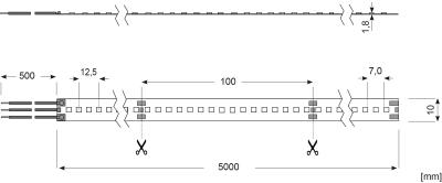 Zeichnung - LED Star Strip 3100 TW, LED STRIP 3100 S TW/24V 5M
