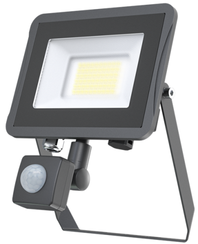 LED Floodlight Star IP65 SENSOR, 3000/830 black