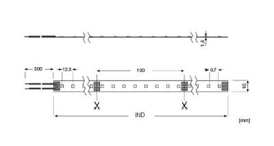 Zeichnung - LED Star Strip 400, LED STRIP 400 S 965/24V IND