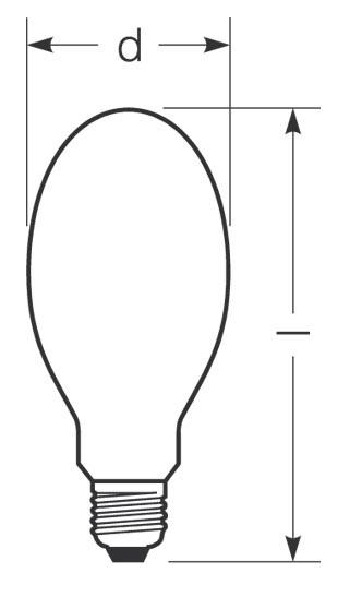 Zeichnung - LED HPM-Retrofit, RL-HRL80 840/F/E27 EM