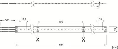 Zeichnung - LED Star Strip 3100 TW, LED STRIP 3100 S TW/24V IND