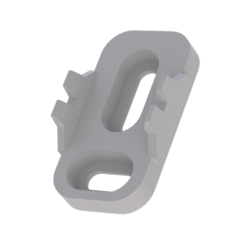 Produktbild - Clip de montage pour profil S, Bracket plastique SMALL noir
