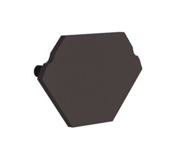 Embout pour profil + couvercle S, Endcap SMALL Profil d'angle 20.9/20.9 noir