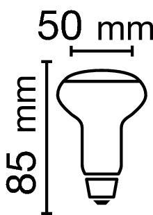 Zeichnung - LED Star R50, RL-R50 20 DIM 3,5W/230/WFL/827/E14