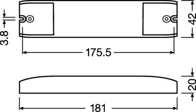 Zeichnung - Driver LED DALI, DIMMER DALI 4CH 240W/12-48V IP20