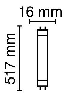 Zeichnung - Leuchtstofflampe Standard , NL-T5 13W/640/G5