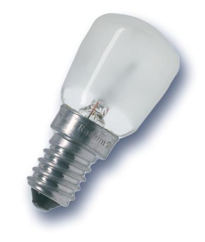 Produktbild - Pear shape lamp, frosted , P 15W/230/F/E14