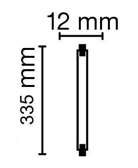 Zeichnung - Halogenlampe, zweiseitig gesockelt , RJH-TS 2000W/230/C/FA4