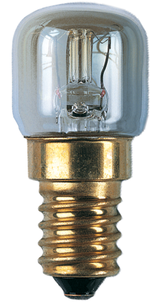 Produktbild - Lampe forme poirette 300°C, claire, P 15W/230/300C/C/E14