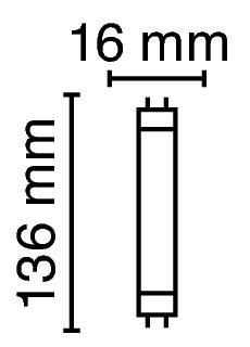 Zeichnung - Leuchtstofflampe Standard , NL-T5 4W/640/G5