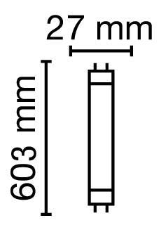 Zeichnung - LED Star T8-RetroFit, RL-T8 18 S 7,3W/840/G13