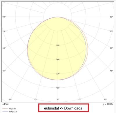 Zeichnung - LED Downlight Essence IP54, 120-130mm 9W/840 IP54