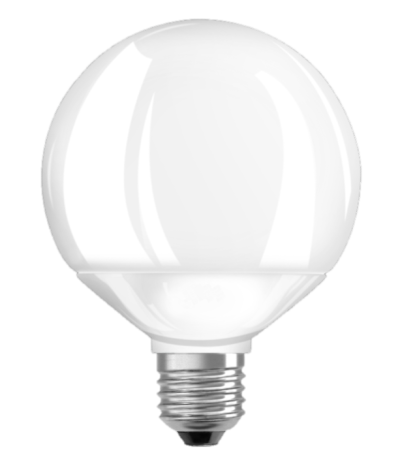 LED Star Globe, frosted, RL-G95 75 DIM 12W/230/F/827/E27