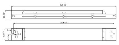 Zeichnung - DALI-driver for DC-LED lamps and modules, DRIVER DC DALI 75W/200-350mA IP20