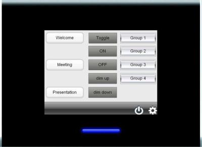 Produktbild - Bedienstelle, DALI PRO Touch Panel