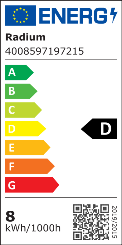 Energielabel - LED Star T8-RetroFit EM, RL-T8 18 S 865/G13 EM