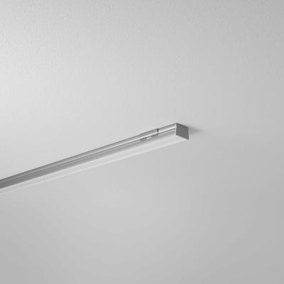 Produktbild - Profilé aluminium gris et revêtement mat, SET SMALL U FLAT F 17/10 GREY 2M