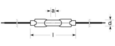 Zeichnung - Lampe halogène pour champs d'aviation, RHA 200W/6,6A/L