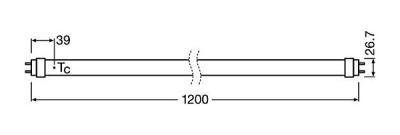 Zeichnung - LED Essence Tube, RL-T8 36 830/G13 EM