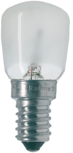 Produktbild - Lampe forme poirette, dépolie, P 15W/230/F/E14