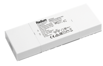 Appareillage de commande de bande LED, DRIVER FLAT 24W/24V IP20 RADIUM