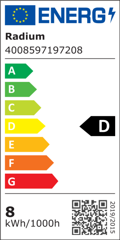 Energielabel - LED Star T8-RetroFit EM, RL-T8 18 S 840/G13 EM