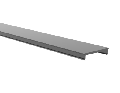 Cover black for profile M, Cover MEDIUM Black, length 2m