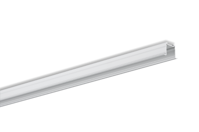 Produktbild - Einbau-Aluminium-Profil für 2 LED Strips, Flügel-Profil MEDIUM, Länge 2m