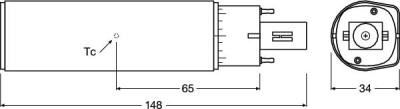 Zeichnung - LED EssenceDuo - Retrofit f. Ralux Duo, RL-DUO26 830/G24D