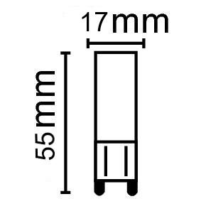 Zeichnung - LED Essence Pin, RL-PIN50 827/C/G9