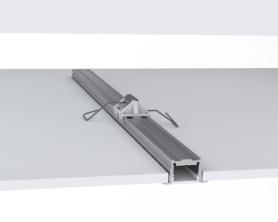 Profil en aluminium intégré pour 1 bande LED, Wing profil SMALL, longueur 5m