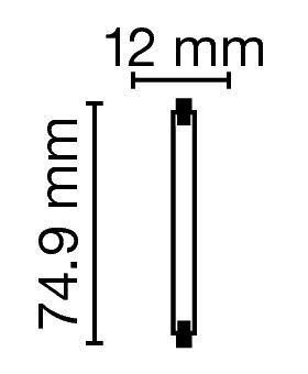 Zeichnung - Halogen lamp double based, RJH-TS 80W/230/C/XE/R7S