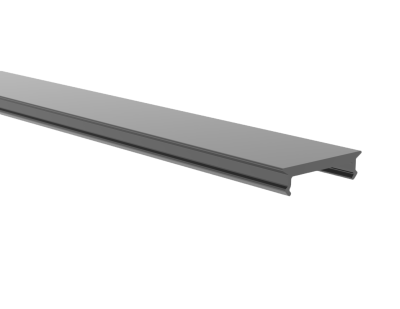 Cover black for profile S, Cover SMALL Black, length 2m