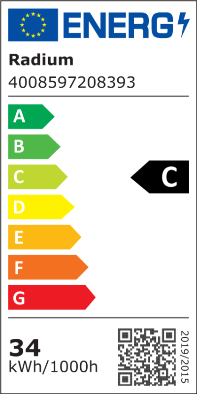 Energielabel - DC Tube für externe Treiber, LED T5 NEO 80 865/G5