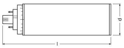 Zeichnung - LED EssenceTrio/E - Retrofit pour Ralux Trio/E, RL-TRIO/E32 840/GX24Q-3 UN