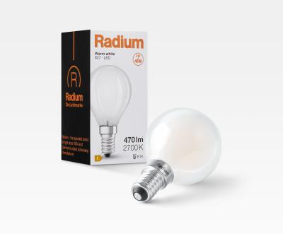 Produktbild - Lampe sphérique LED Essence, dépolie, RL-D40 827/F/E14