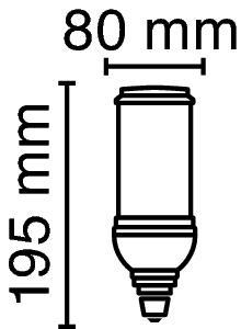 Zeichnung - LED HPM-Retrofit, RL-HRL125 840/E27