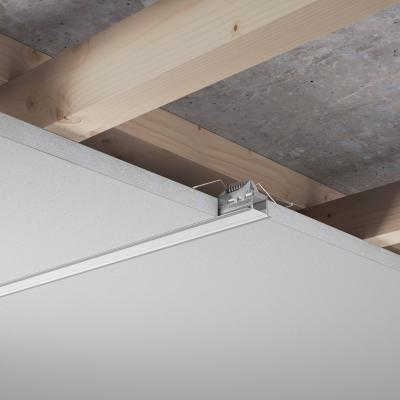Produktbild - Profilé aluminium gris et revêtement mat, SET SMALL WING F 25/13 GREY 1M