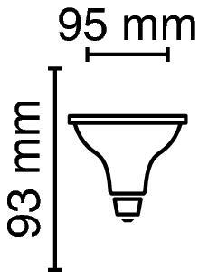 Zeichnung - LED Star PAR20, RL PAR20 50 DIM 5W/230/WFL/827/E27