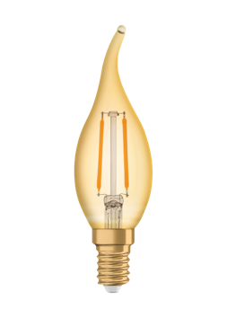 Produktbild - LED Ambiente LUX Flamme, RL-CA22 824/C/E14 FIL Gold