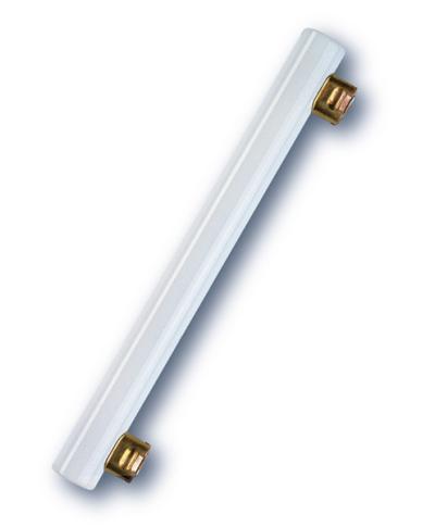 Produktbild - Lampe à incandescence linéaire, opale, RAL2 120W/230/O/S14S